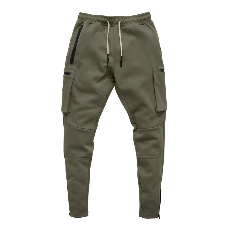 Herren Sporthose Jogger Jogginghose Sweatpants Trainingshose Cargo Hose mit Zip