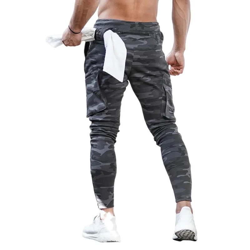 Herren Sporthose Jogger Jogginghose Sweatpants Trainingshose Cargo Hose mit Zip