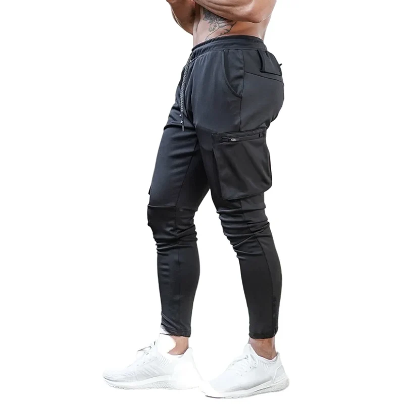 Herren Sporthose Jogger Jogginghose Sweatpants Trainingshose Cargo Hose mit Zip