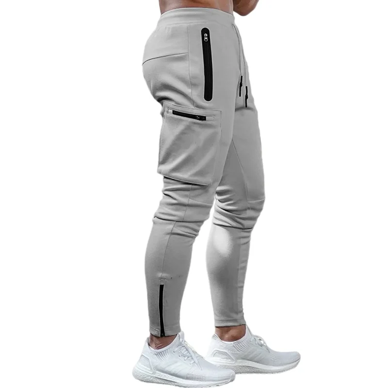 Herren Sporthose Jogger Jogginghose Sweatpants Trainingshose Cargo Hose mit Zip