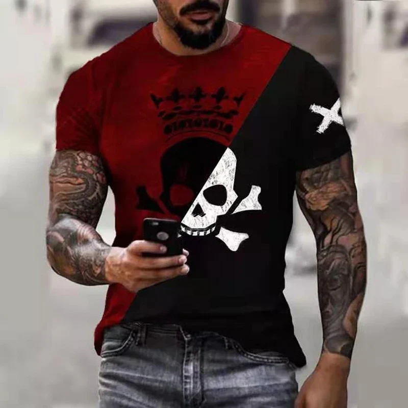 Fashion Herren Hip Hop Smiling Face T-Shirt Rundhals Unisex Sommer StreetwearTop