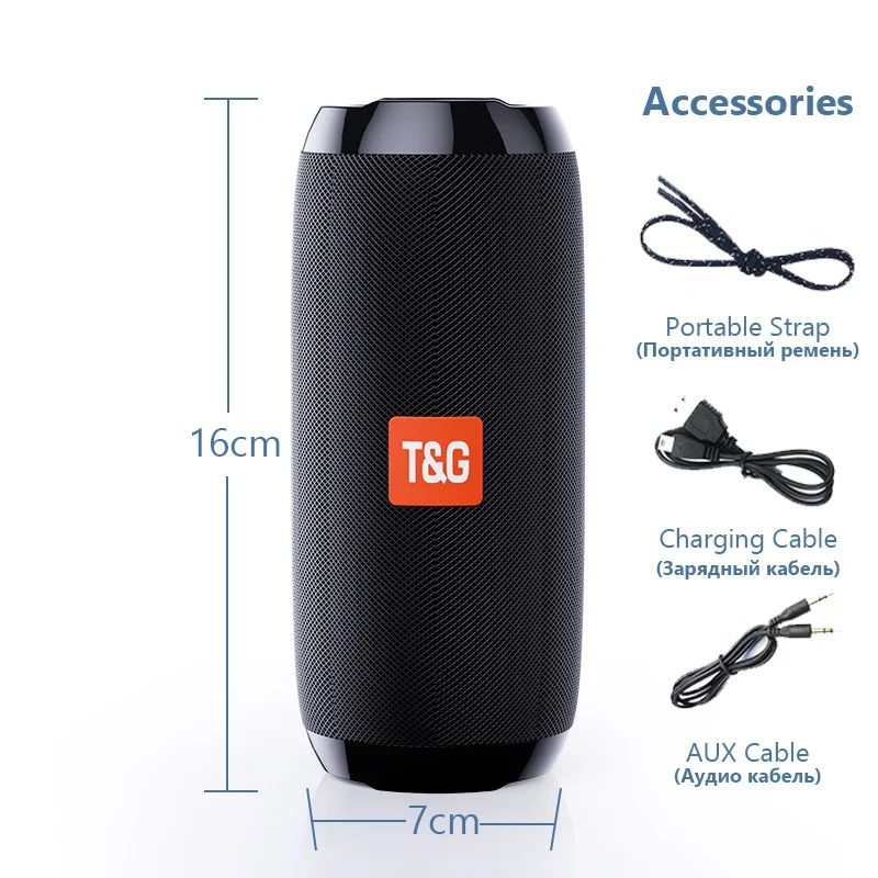 Tragbare bluetooth Lautsprecher 360° Stereo Subwoofer Radio Wireless