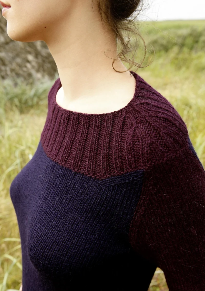 Strickanleitung - 2-farbiger Pullover