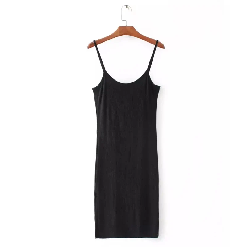 Frauen Sexy Minikleid Trägerloses Kleid Sweatkleid Spaghettiträger Rock Bodycon