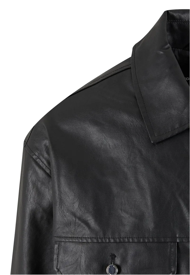 MJG IMITATION LEATHER JACKET