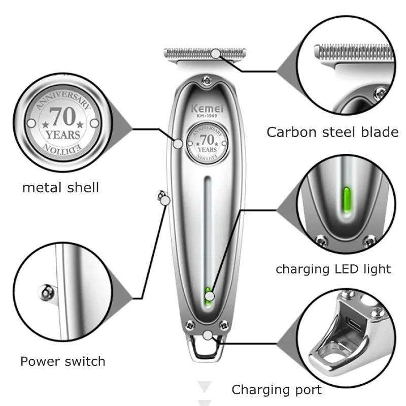 Profi Haarschneidemaschine Haarschneider Rasierer Hair Clipper Bart Trimmer Akku