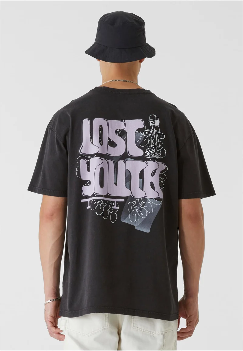 LY ACID WASHED TEE SKATE