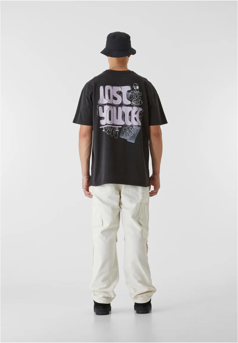 LY ACID WASHED TEE SKATE