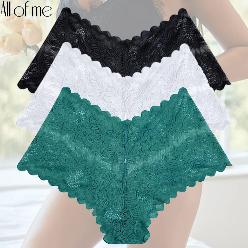 3Stk Frauen Spitze Tanga String Höschen Sexy Schlüpfer Slip Dessous Unterwäsche