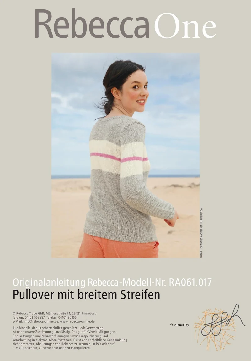 Pullover mit breiten Streifen