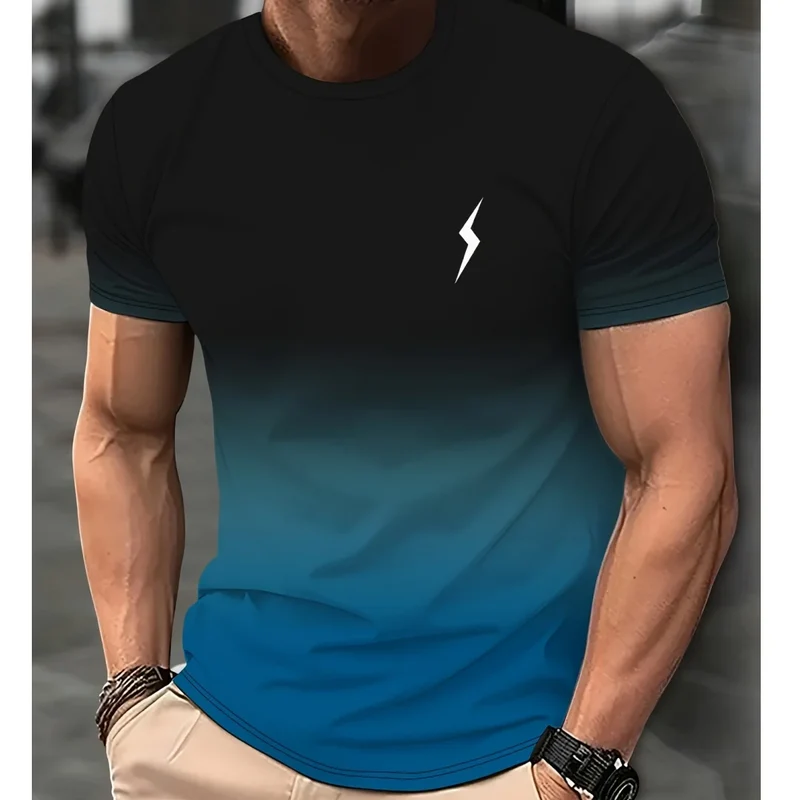 Herren T-Shirt Rundhals Kurzarm Slim Fit Hemd Polohemd Streetwear Shirt NEU