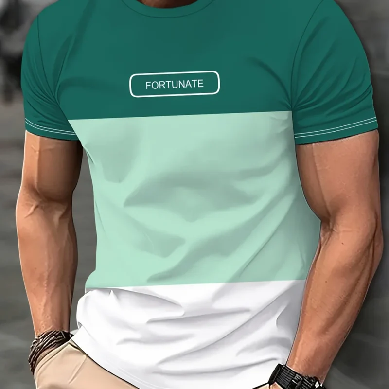 Herren T-Shirt Rundhals Kurzarm Slim Fit Hemd Polohemd Streetwear Shirt NEU