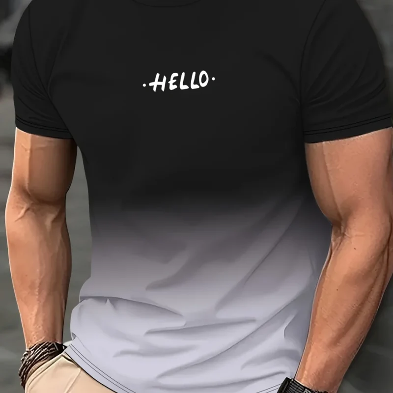 Herren T-Shirt Rundhals Kurzarm Slim Fit Hemd Polohemd Streetwear Shirt NEU