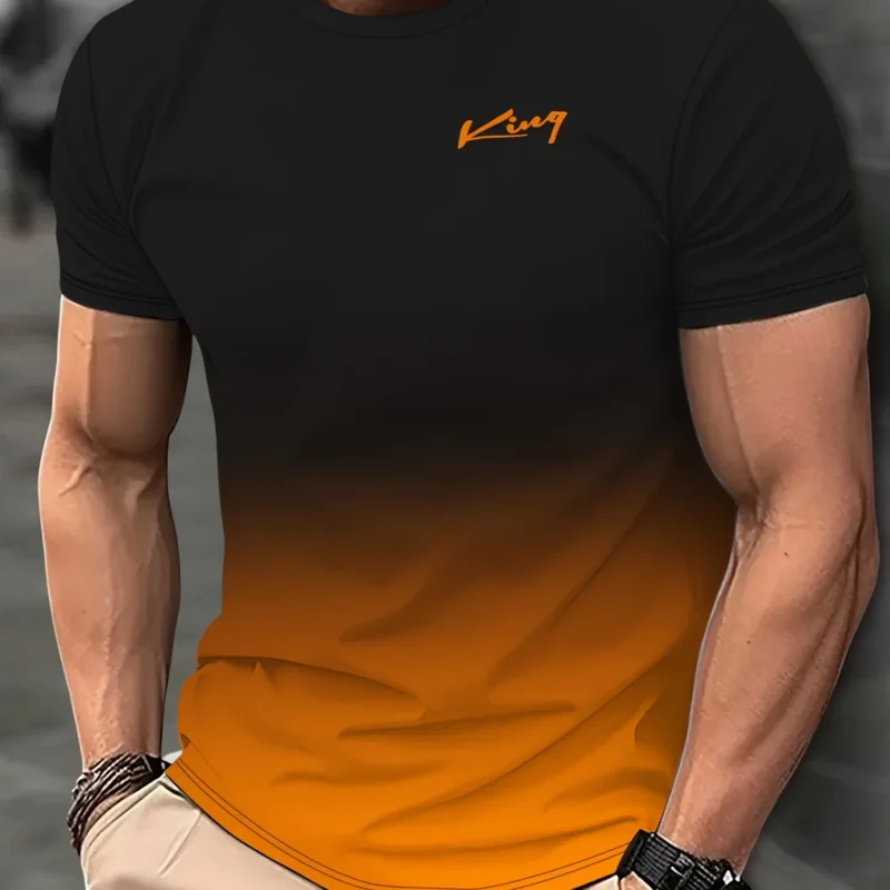 Herren T-Shirt Rundhals Kurzarm Slim Fit Hemd Polohemd Streetwear Shirt NEU