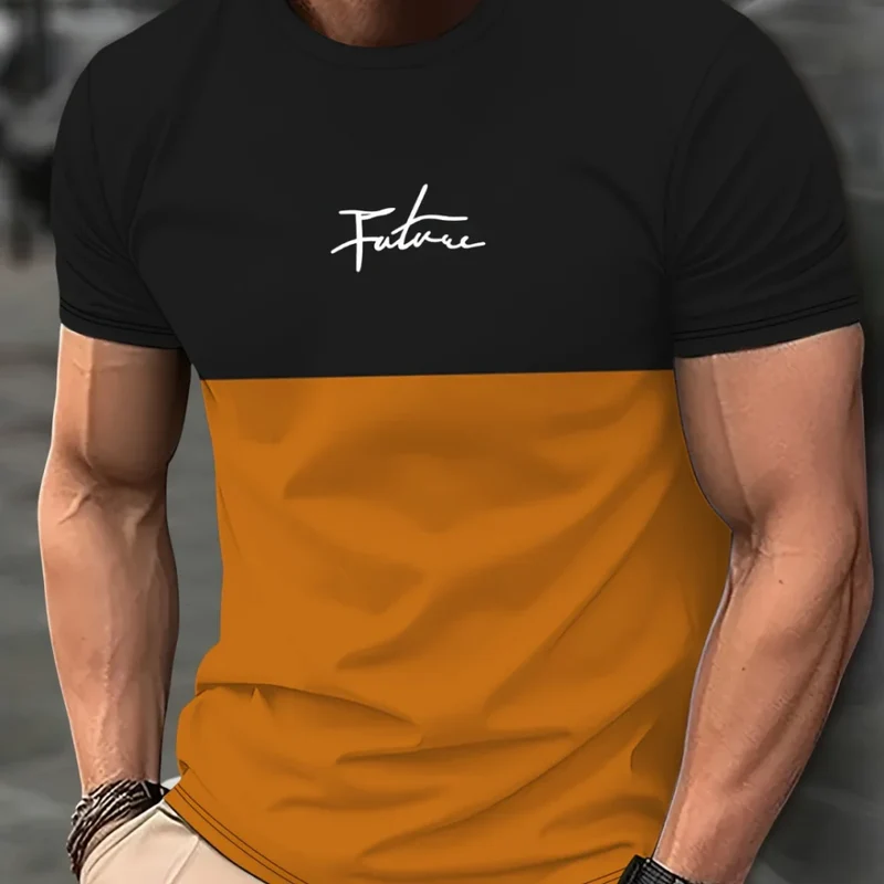 Herren T-Shirt Rundhals Kurzarm Slim Fit Hemd Polohemd Streetwear Shirt NEU
