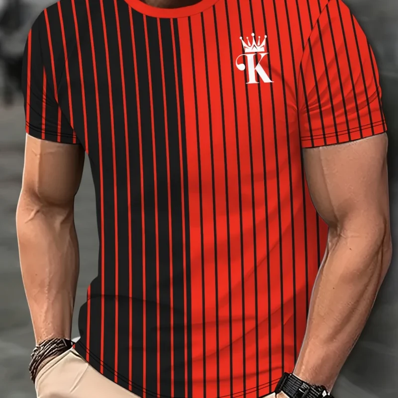Herren T-Shirt Rundhals Kurzarm Slim Fit Hemd Polohemd Streetwear Shirt NEU
