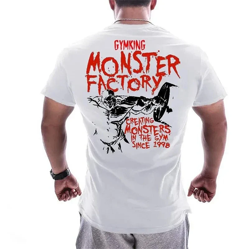 Gym Fitness Shirt Sport T-Shirt Men Herren Sportswear Stronger Streetwear Tops