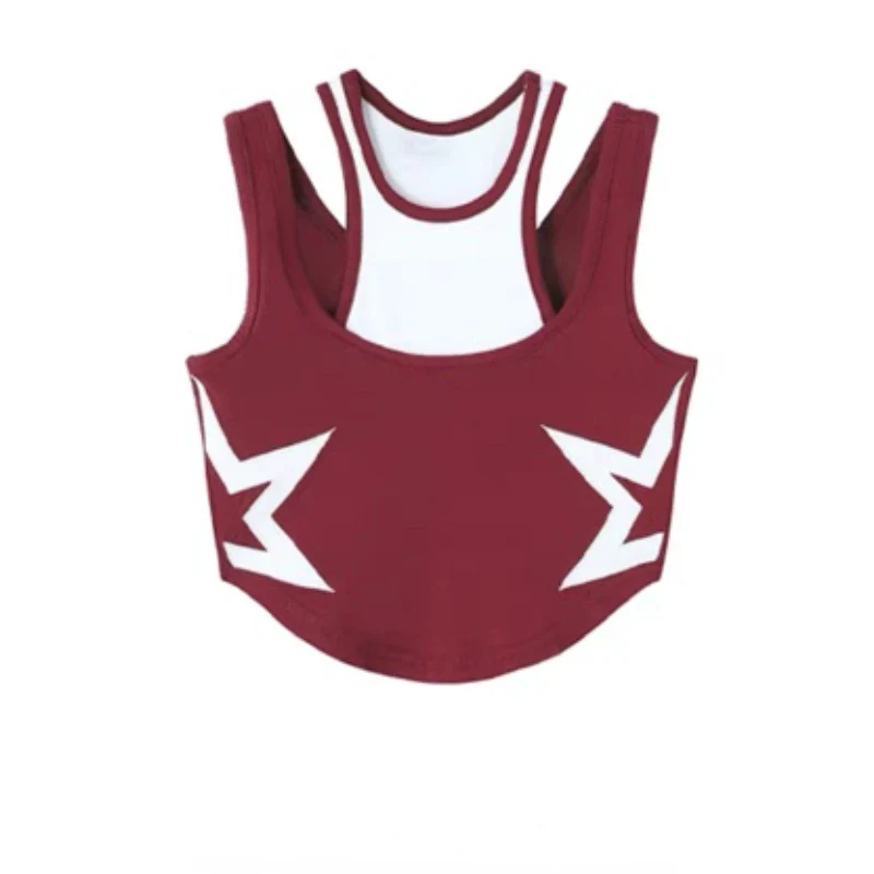 Damen Sexy Vintage Tank Top Retro BH Shirt Trägertop Spaghettiträger Oberteil