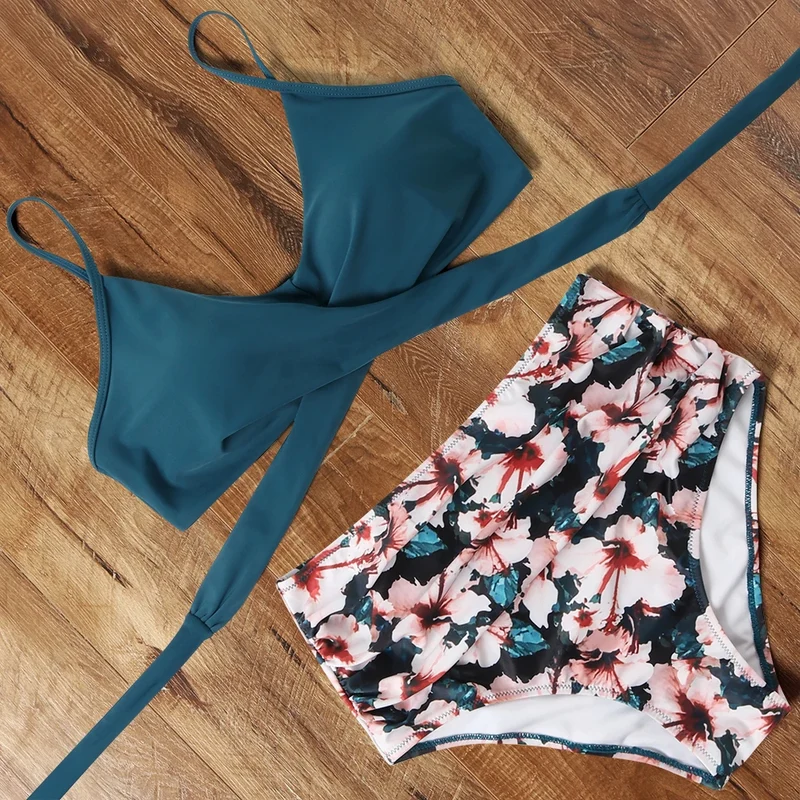 Frauen Bademode Böhmisch Bikini Set Sexy Push Up Badeanzug Damen Tanga Beachwear