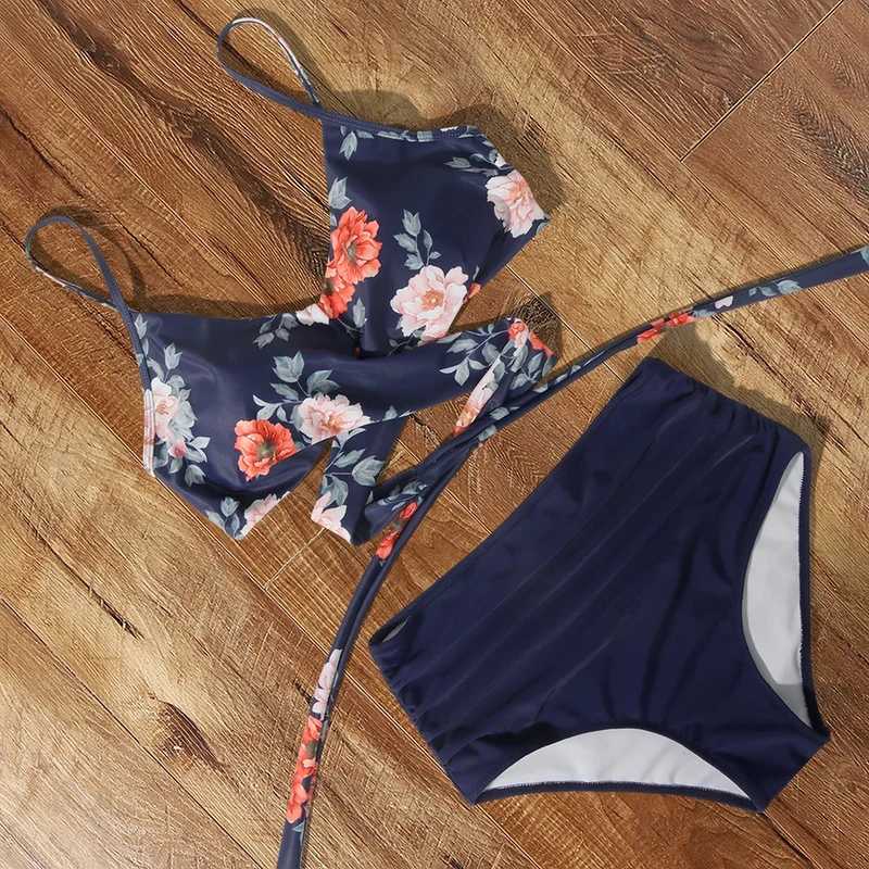 Frauen Bademode Böhmisch Bikini Set Sexy Push Up Badeanzug Damen Tanga Beachwear