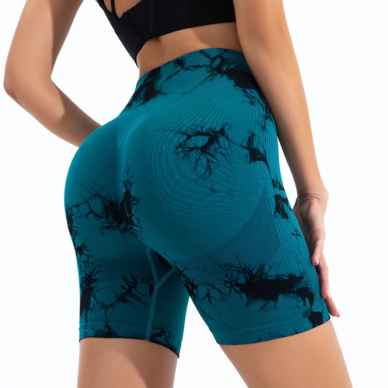 Damen Yoga Shorts hohe Taille Push-Up Damen Sport Hot Pants Fitness Gym Hotpants