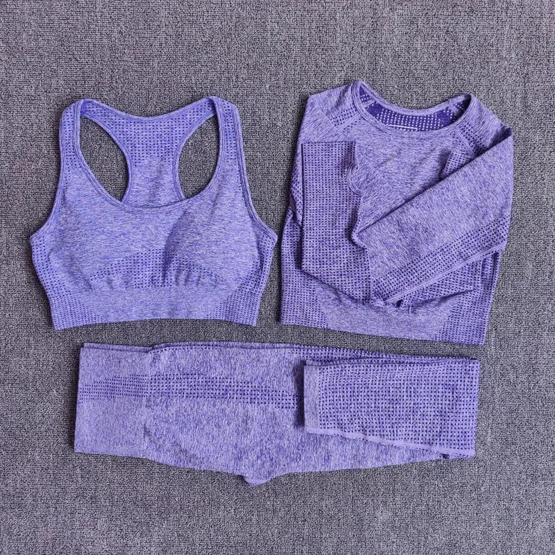 5 Stk Damen Leggings Push Up Stretch Leggins Yoga Fitness Hose Sport BH Set Top