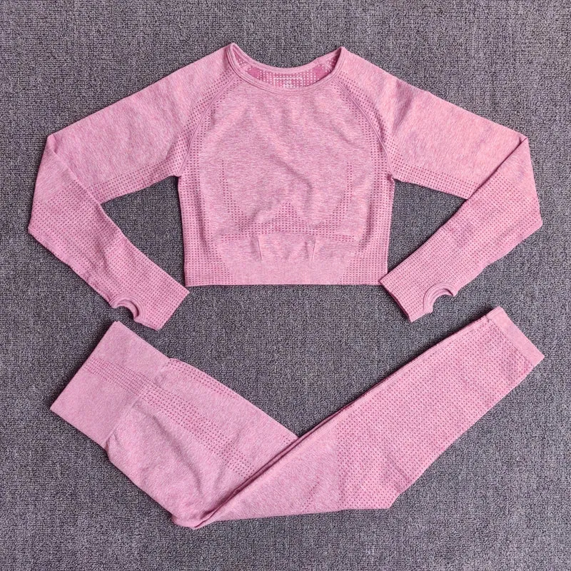 5 Stk Damen Leggings Push Up Stretch Leggins Yoga Fitness Hose Sport BH Set Top