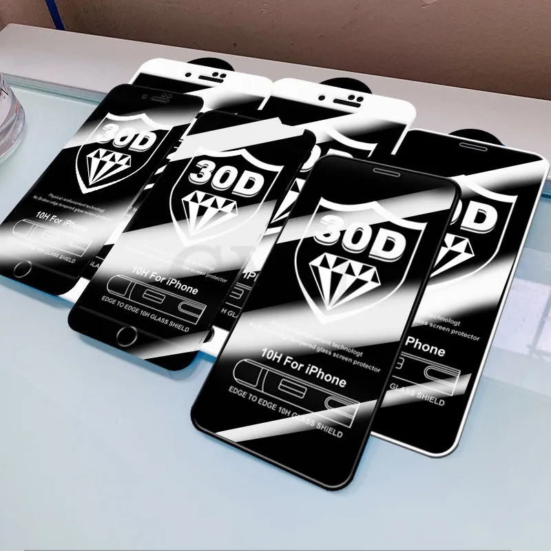 3Stk Panzerglas 30D Gehärtetes Schutz Glas iPhone 15 14 13 12 Pro Max