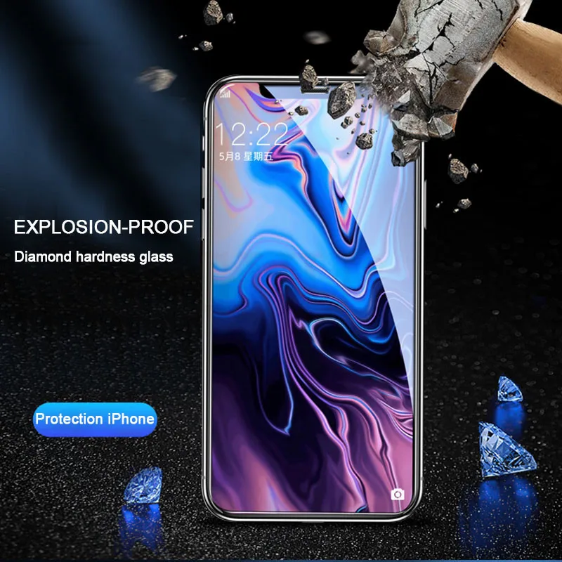 3Stk Panzerglas 30D Gehärtetes Schutz Glas iPhone 15 14 13 12 Pro Max