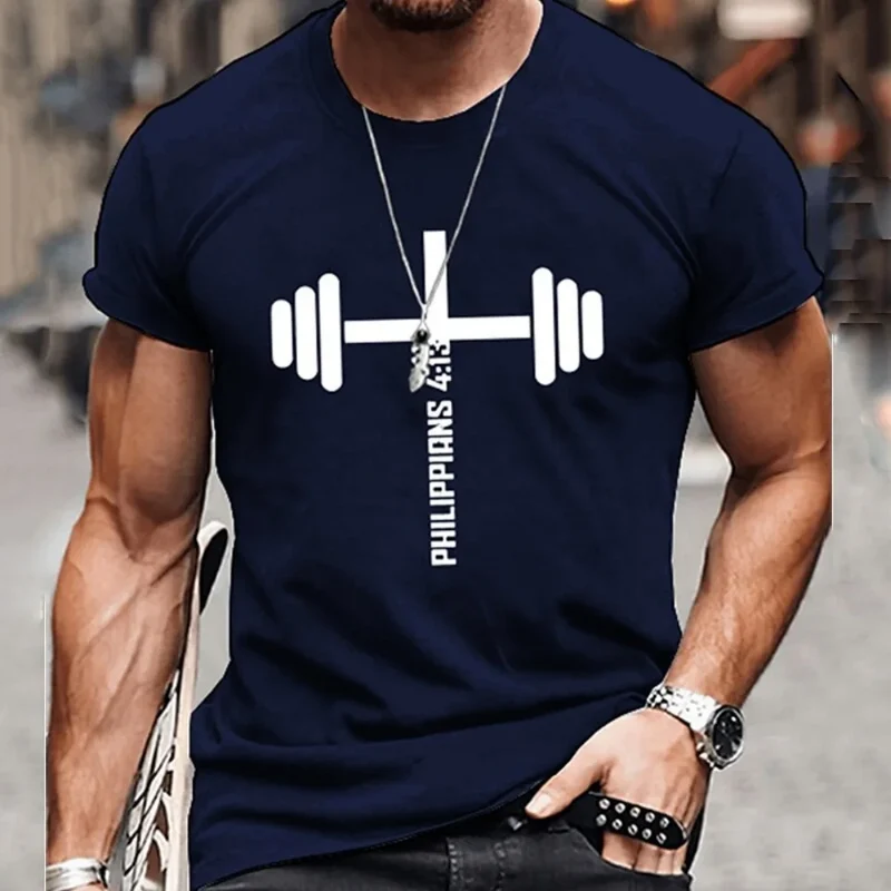 GYM Shirt Sport T-Shirt No Pain No Gain Herren Fitness Sportswear Streetwear Top