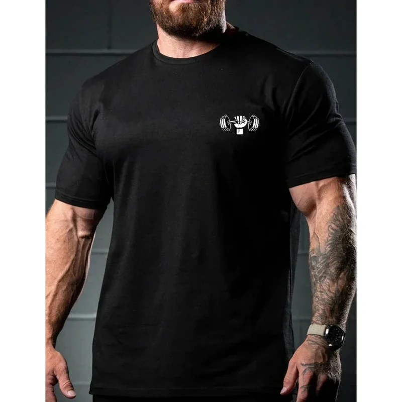 GYM Shirt Sport T-Shirt No Pain No Gain Herren Fitness Sportswear Streetwear Top