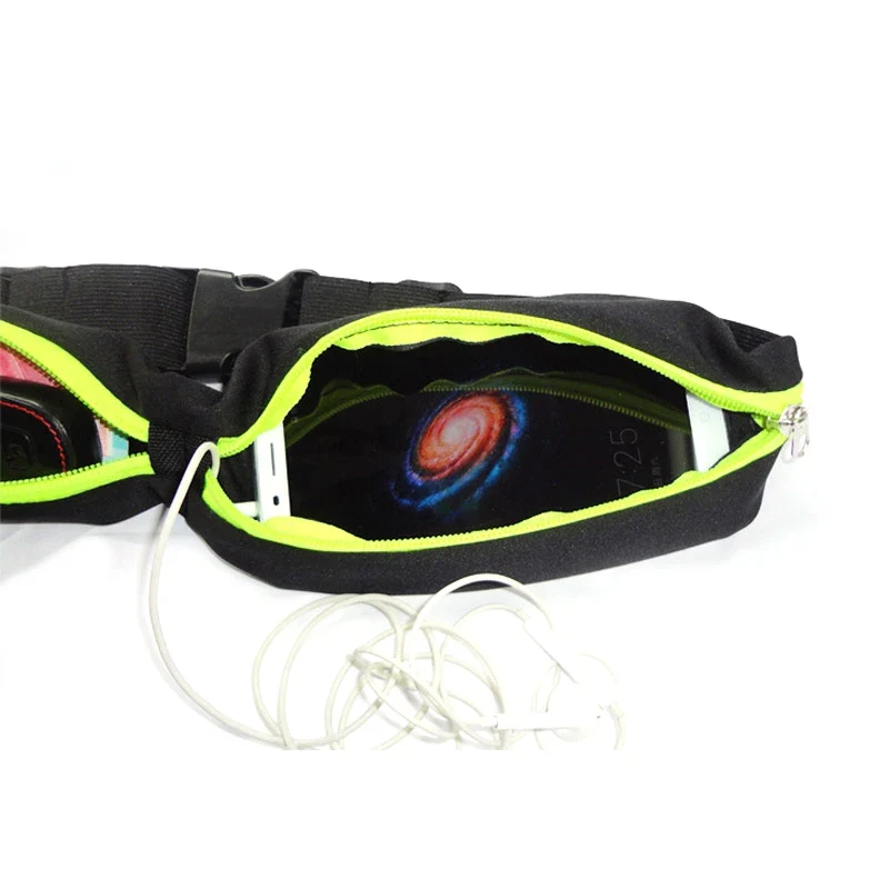 Laufen Gürtel mit Wasserflasche Taille Pack Reißverschlusstaschen Tasche Joggen