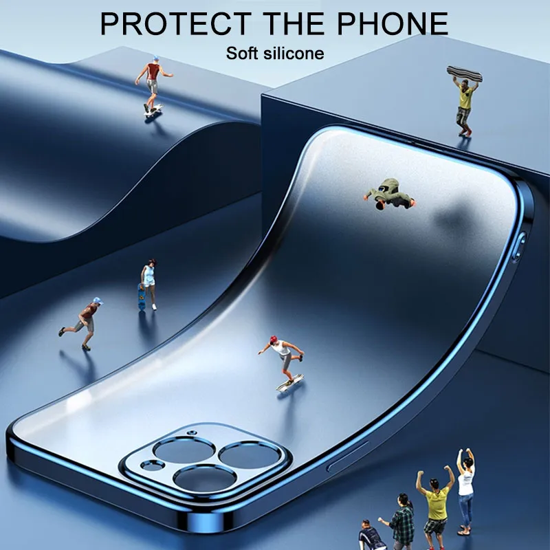 Klare Hülle IPhone 13 14 15 Pro Max Handy Case Tasche Cove Schutzhülle Silikon