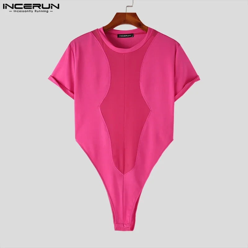 Fetisch Fashion Männer Sexy Bodysuits Herren Body Shirts Hemd Transparent Club