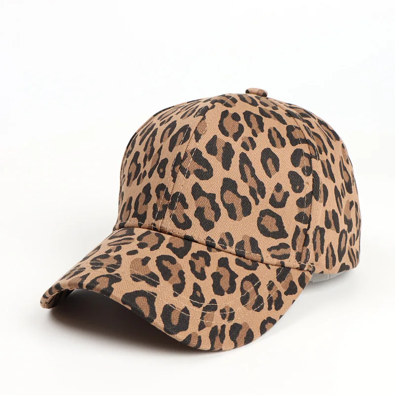 Cappy Unisex Leopard Basecap Cap Kappe gebogen Damen Hip Hop Baseball Cap Hut