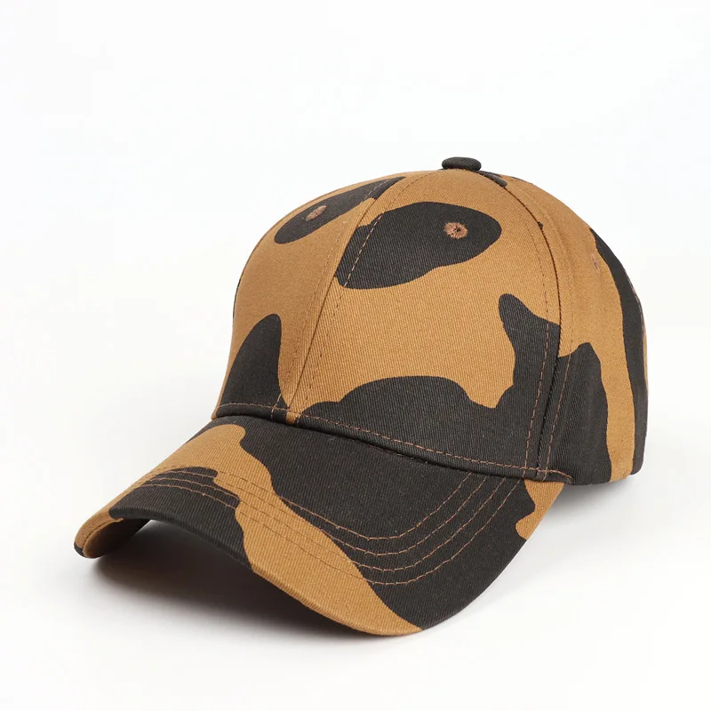 Cappy Unisex Leopard Basecap Cap Kappe gebogen Damen Hip Hop Baseball Cap Hut