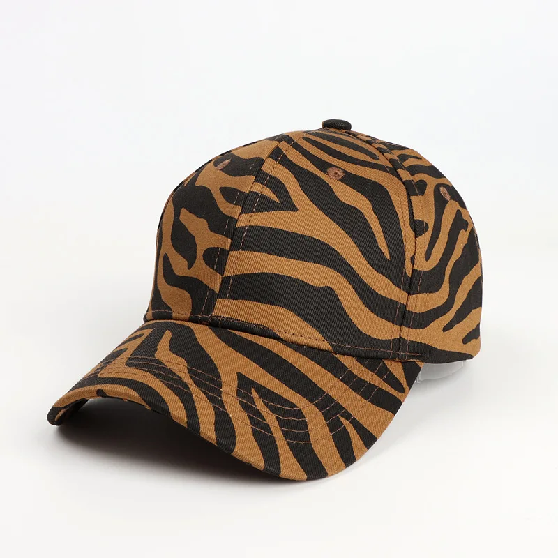 Cappy Unisex Leopard Basecap Cap Kappe gebogen Damen Hip Hop Baseball Cap Hut