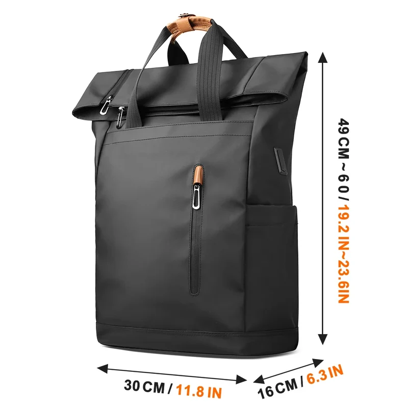 Fahrradrucksack RollTop Rucksack Herren 23–28L wasserdicht Laptop Tasche Damen