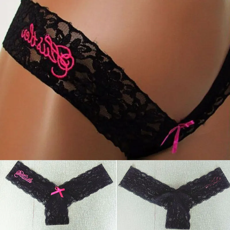 Frauen Spitze Tanga String Höschen Sexy Schlüpfer Slip Dessous Unterwäsche Panty