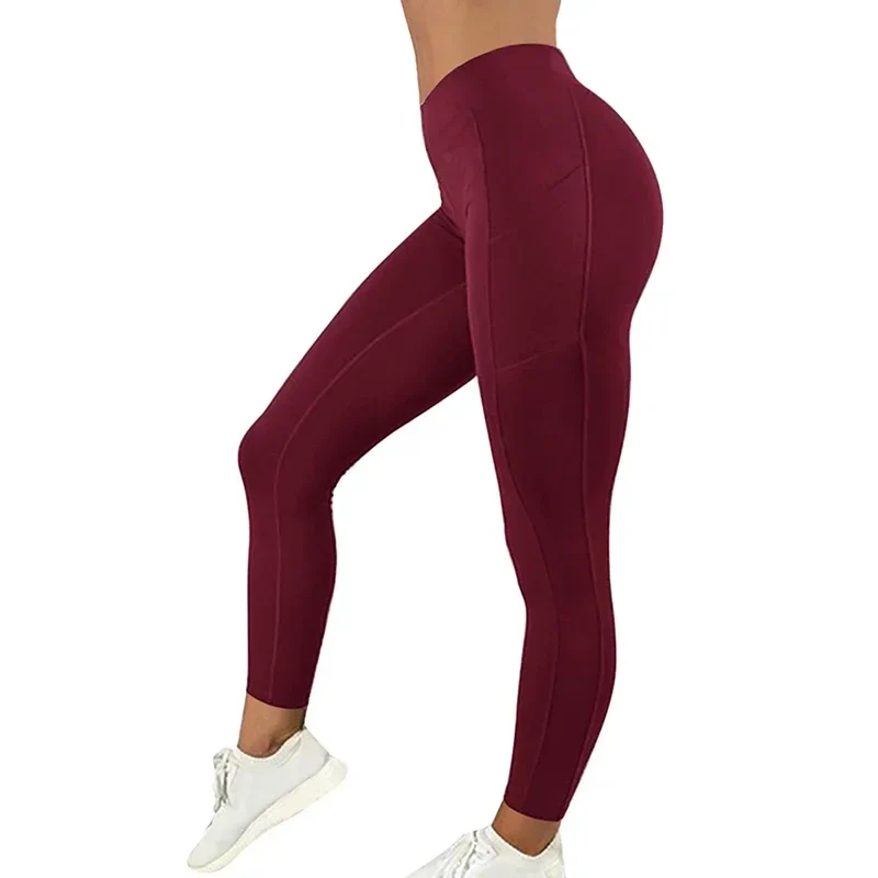 Yoga Leggings Push Up Hohe Taille Sexy Damen Sport Fitness Gym Stretch Hose