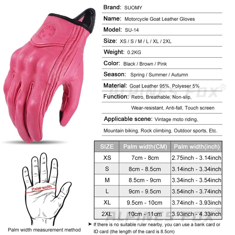 Motorradhandschuhe mit Knöchelprotektor Herren Motorrad Handschuhe Touchscreen