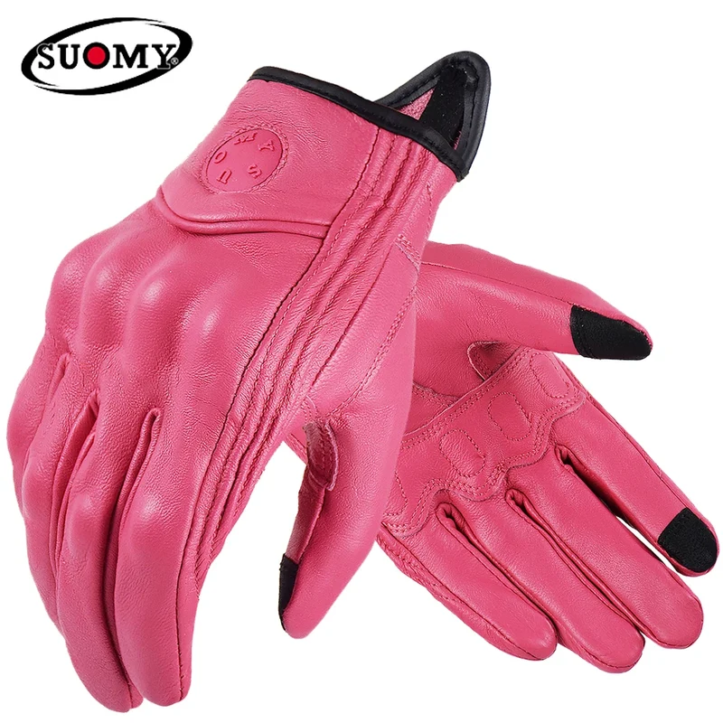 Motorradhandschuhe mit Knöchelprotektor Herren Motorrad Handschuhe Touchscreen