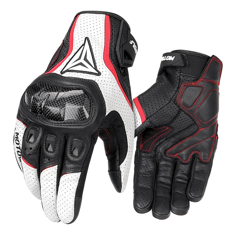 Motorradhandschuhe mit Knöchelprotektor Herren Motorrad Handschuhe Touchscreen