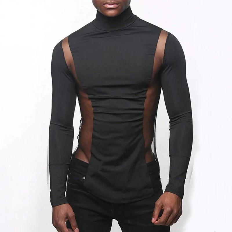 Fetisch Fashion Männer Sexy Bodysuits Herren Body Shirts Hemd Transparent Club