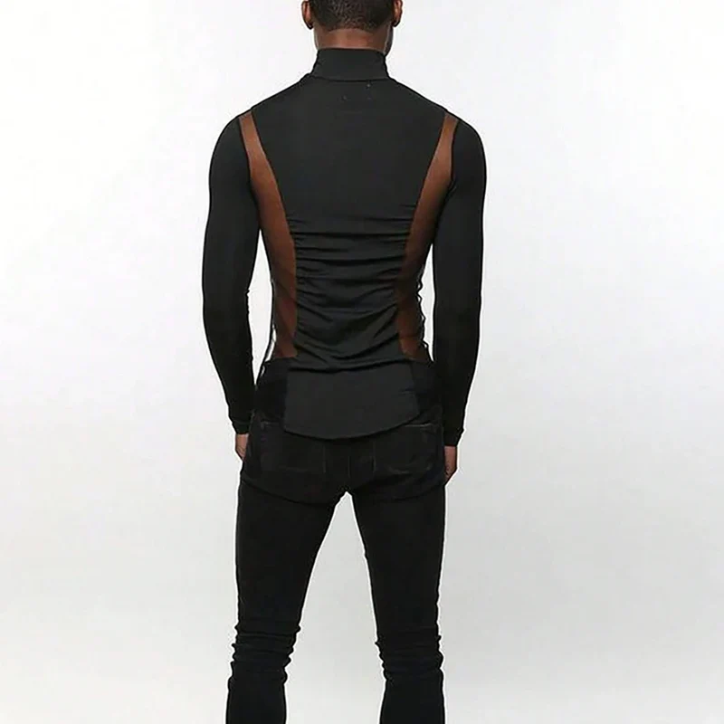 Fetisch Fashion Männer Sexy Bodysuits Herren Body Shirts Hemd Transparent Club