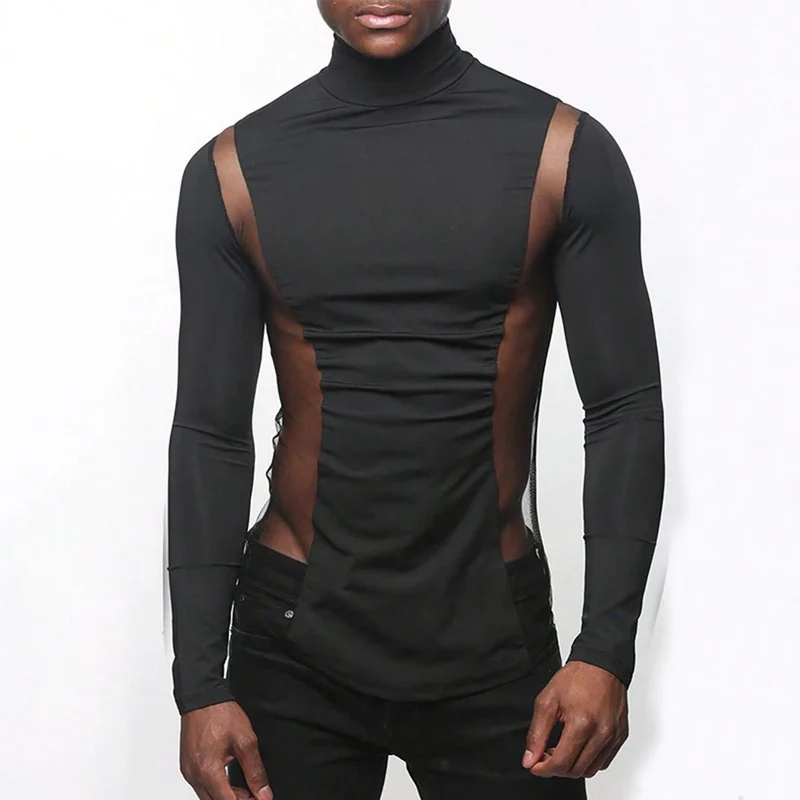 Fetisch Fashion Männer Sexy Bodysuits Herren Body Shirts Hemd Transparent Club