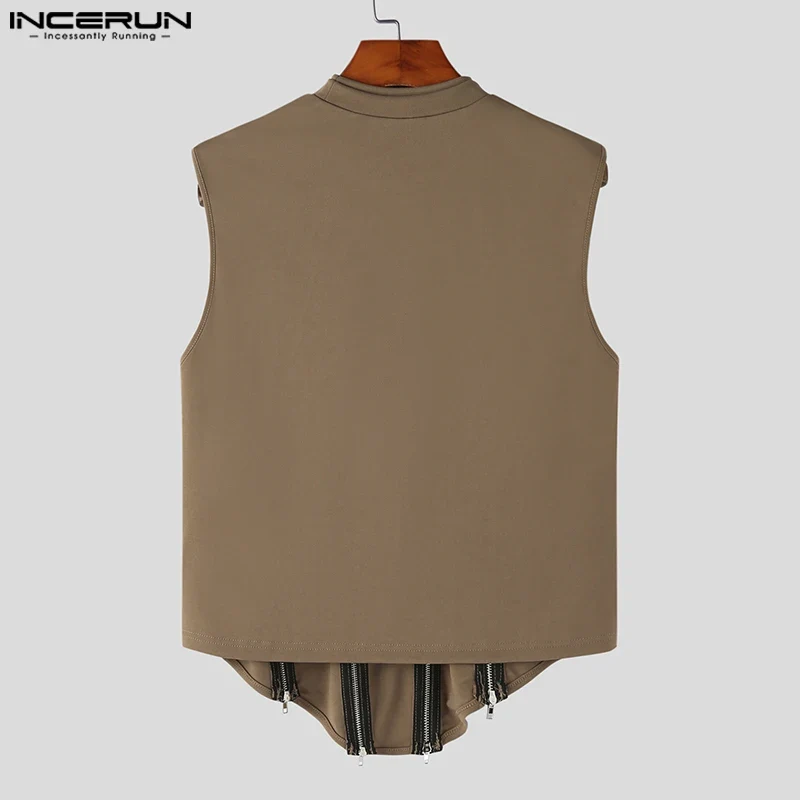 Fetisch Fashion Männer Sexy Bodysuits Herren Body Shirts Hemd Tank Tops Zipper