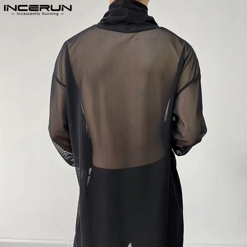 Fetisch Fashion Männer Sexy Bodysuits Herren Body Shirts Hemd Transparent Club