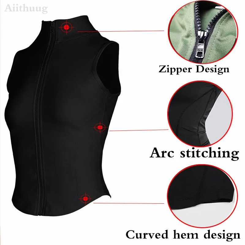 Damen Leichte Laufweste Softshell Frau Ärmellose Atmungsaktive Sport Weste Top