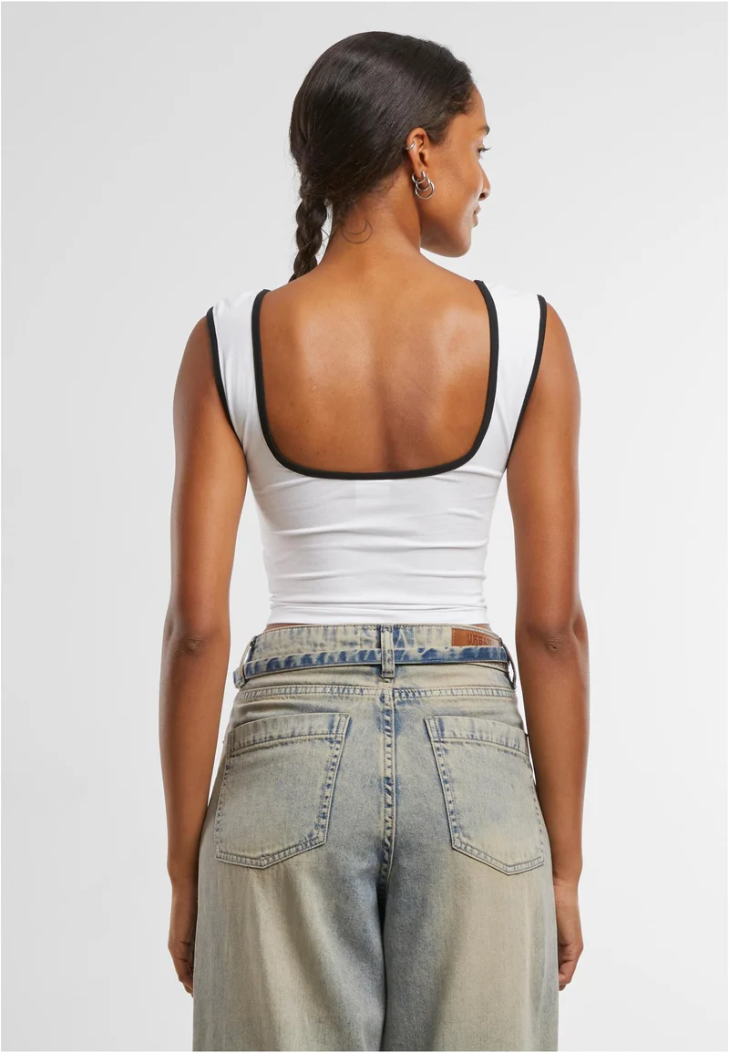 UC Contrast Cropped Top